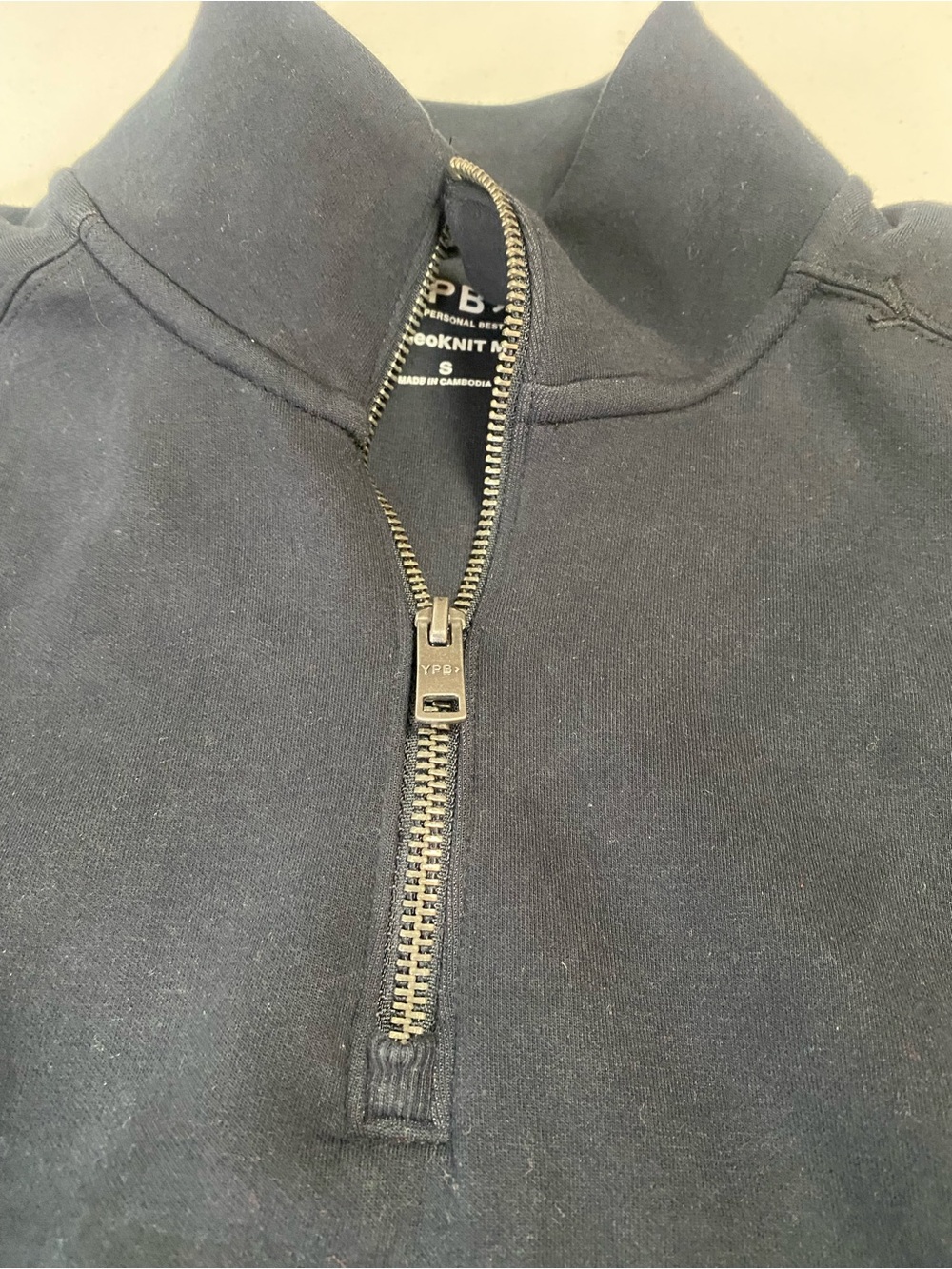 Abercrombie & Fitch Navy Half-Zip Pullover